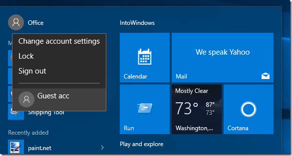 Buat akun pengguna Tamu di Windows 10 langkah6